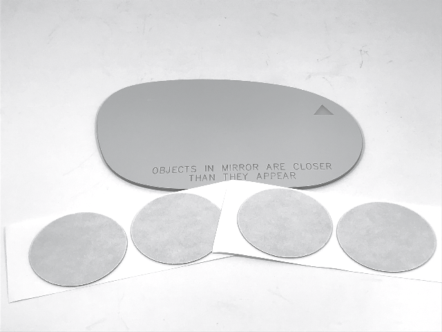 640x480 Right Pass Mirror Glass Lens W Blind Spot Icon