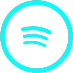 256x256 Free Aqua Spotify Icon