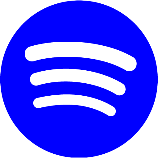 512x512 Blue Spotify Icon