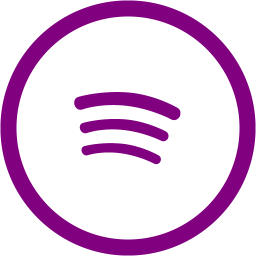 256x256 Free Purple Spotify Icon