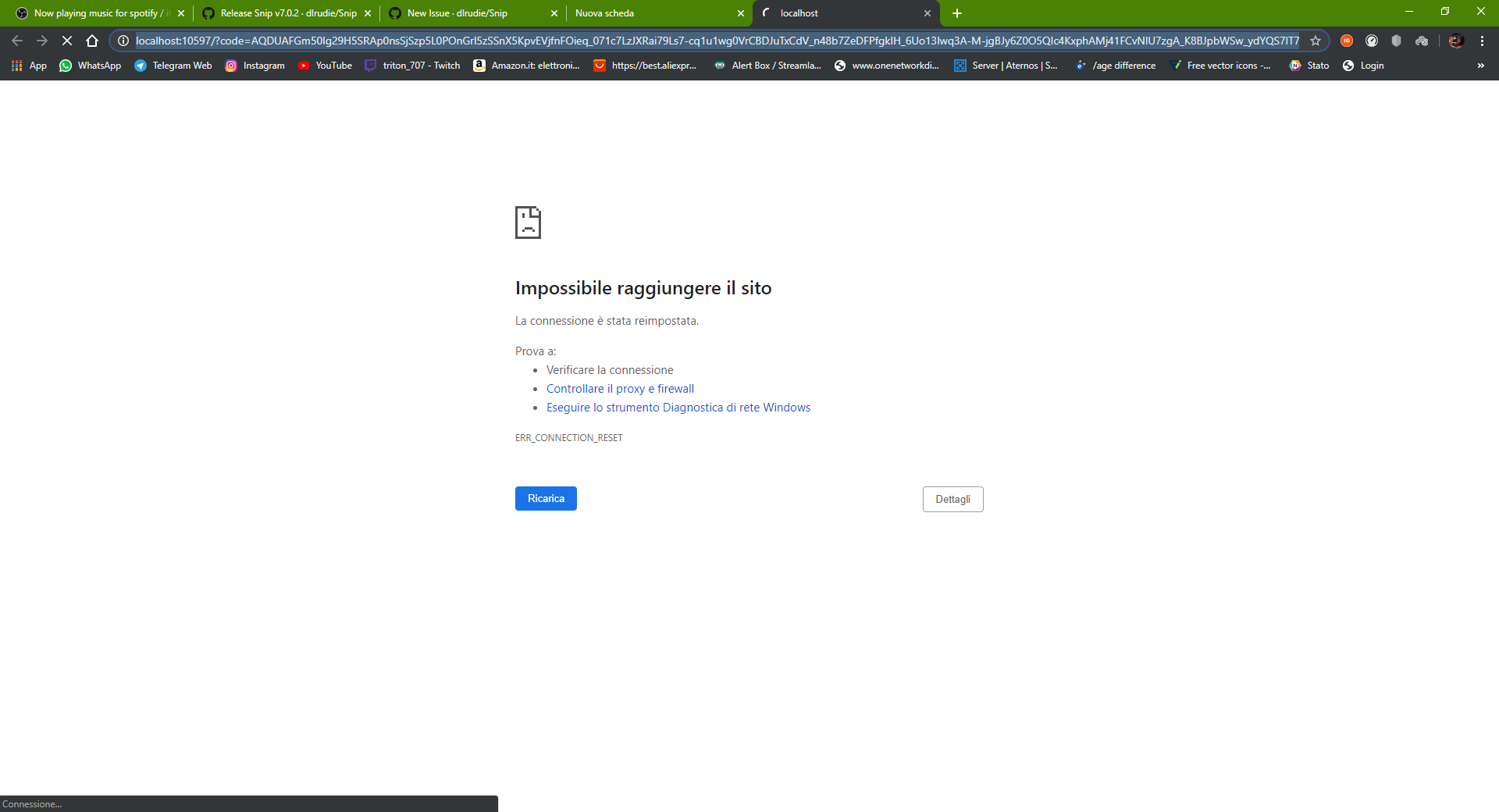 1920x1040 Snip Always Request Spotify Autorization Issue