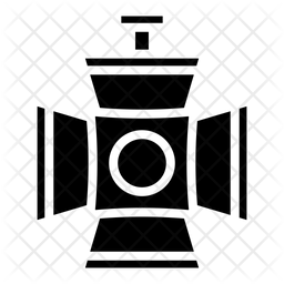 256x256 Spotlight Icon Of Glyph Style