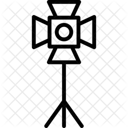 256x256 Spotlight Icon Of Line Style