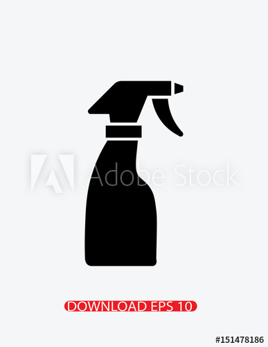 387x500 Cleaning Spray Bottle Icon, Vector