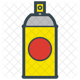 256x256 Spray Can Icon Of Colored Outline Style