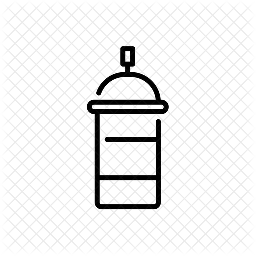 512x512 Spray Can Icon Of Line Style
