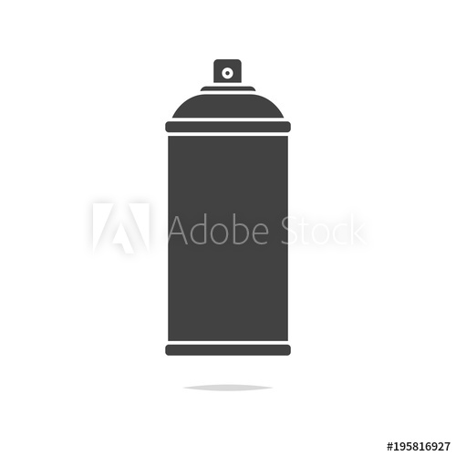 500x500 Spray Can Icon Vector Isolated