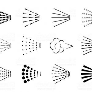 300x300 Spray Icon Clean Water Drop Hairspray Symbol Black Bathroom