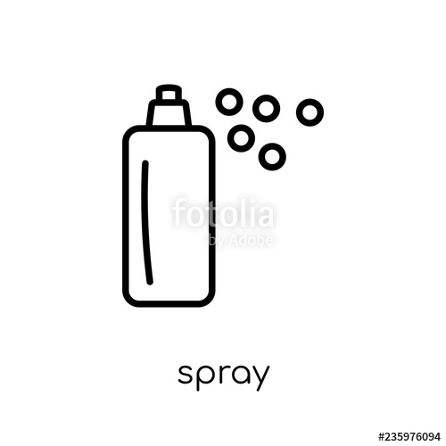 500x500 Spray Icon Trendy Modern Flat Linear Vector Spray Icon On White