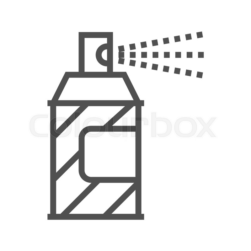 800x800 Spray Paint Thin Line Vector Icon Stock Vector Colourbox