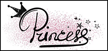 425x202 Princess Calligraphy Graffiti With Pink Spray Paint