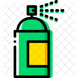 256x256 Color, Spray, Paint, Design, Graphic, Tool, Bottle Icon Of Colored