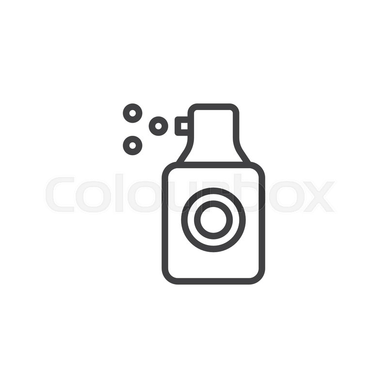 800x800 Paint Spray Tool Outline Icon Linear Stock Vector Colourbox