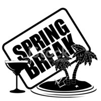 200x200 Spring Break Icon Stock Vectors