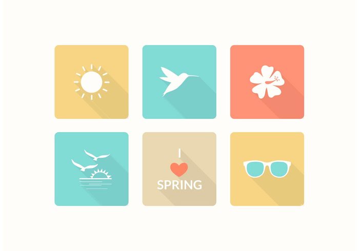 700x490 Free Spring Vector Icons