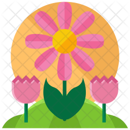 256x256 Spring Icon Of Flat Style