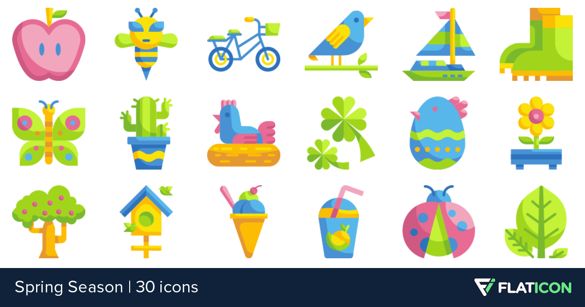 1200x630 Spring Season Free Icons