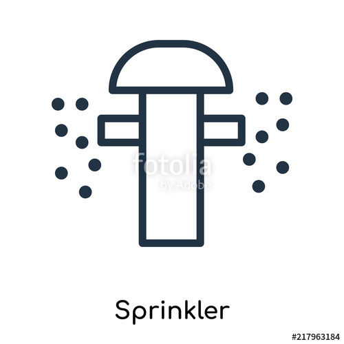 500x500 Sprinkler Icons Isolated On White Background Modern And Editable