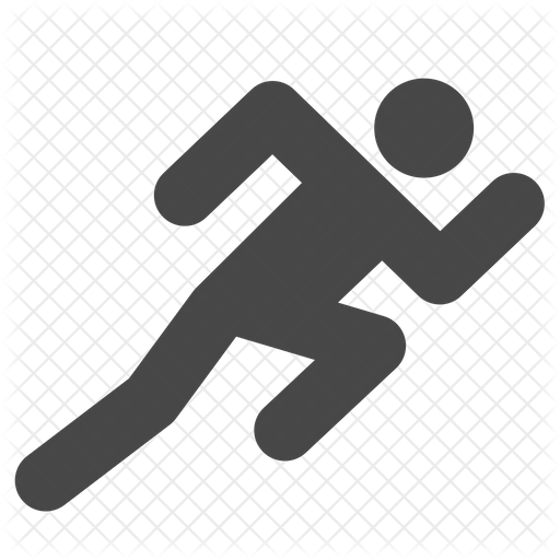 512x512 Sprinter Icon Of Glyph Style