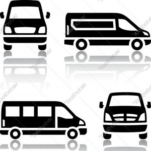 300x300 Sprinter Van Black Icon Vector Clipart Geekchicpro