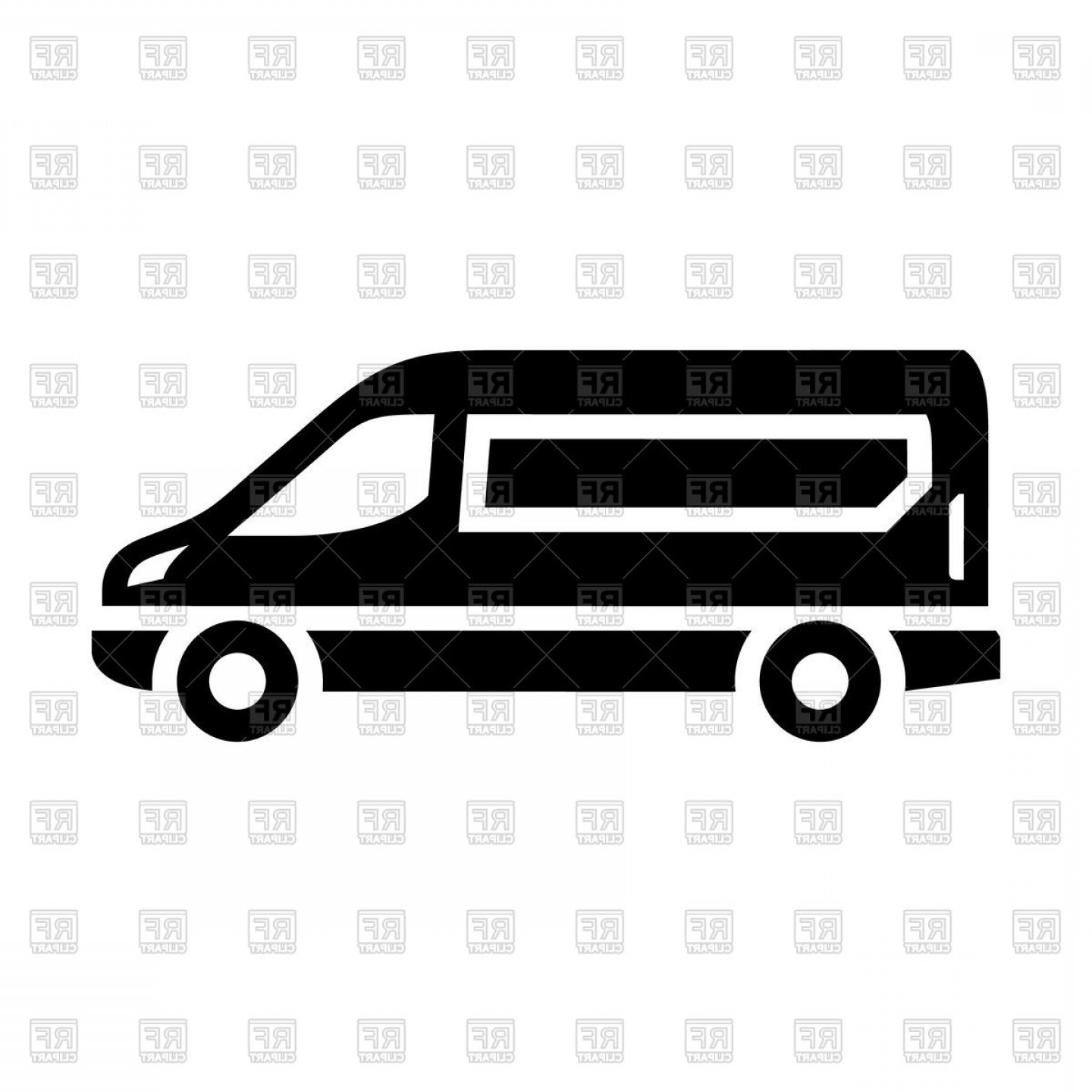 1440x1440 Sprinter Van Black Icon Vector Clipart Handandbeak