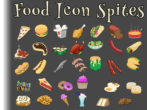 516x389 Food Icon Sprite Package