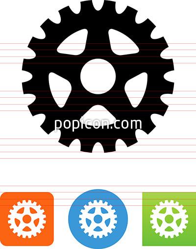 400x507 Bike Sprocket Icon