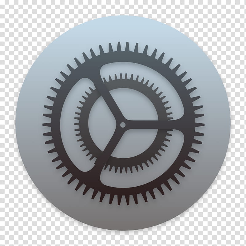 800x800 Clay Os A Macos Icon, Settings, Black Sprocket Logo Transparent