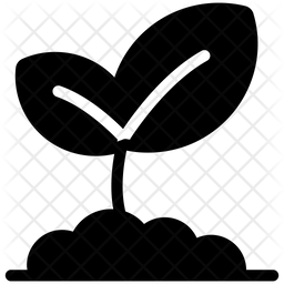 Sprout Icon Of Glyph Style 256x256 Sprout Icon Of Glyph Style