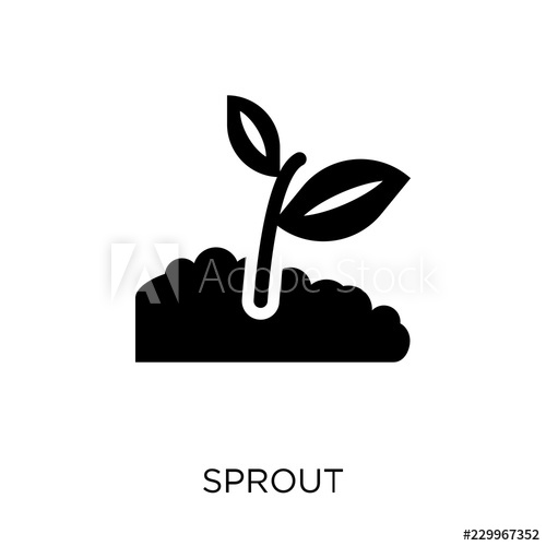500x500 Sprout Icon Sprout Symbol Design From Agriculture, Farming