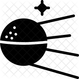 256x256 Sputnik Icon Of Glyph Style