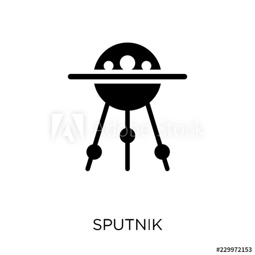 500x500 Sputnik Icon Sputnik Symbol Design From Astronomy Collection
