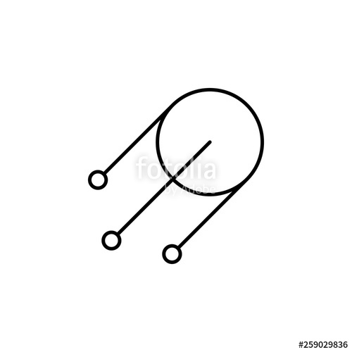 500x500 Satellite, Space, Sputnik Icon Simple Thin Line, Outline Vector