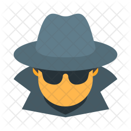 256x256 Spy Icon Of Flat Style