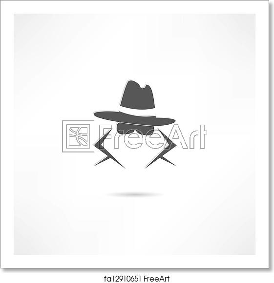 561x581 Free Art Print Of Spy Icon Freeart