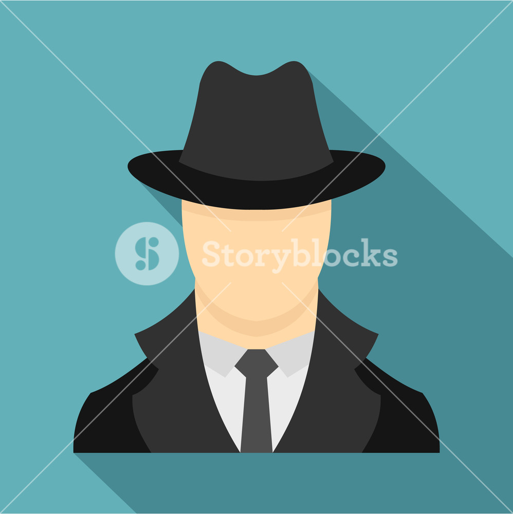 998x1000 Spy Icon Flat Illustration Of Spy Icon For Web Royalty Free Stock