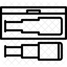256x256 Spyglass Icon Of Line Style