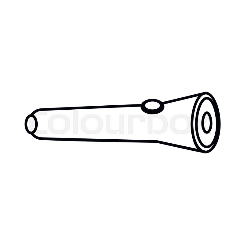 800x800 Spyglass Icon In Outline Style Stock Vector Colourbox