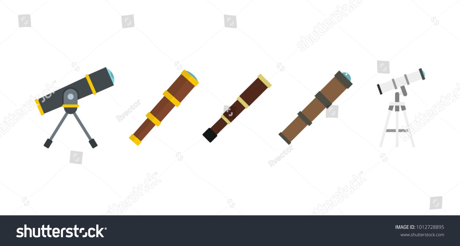 1500x802 Spyglass Icon Set Flat Set Of Spyglass Vector Icons For Web