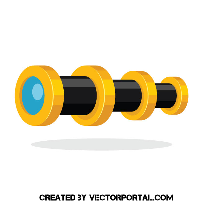 660x660 Spyglass Icon Vector Clip Art