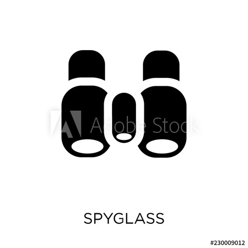 500x500 Spyglass Icon Spyglass Symbol Design From Nautical Collection