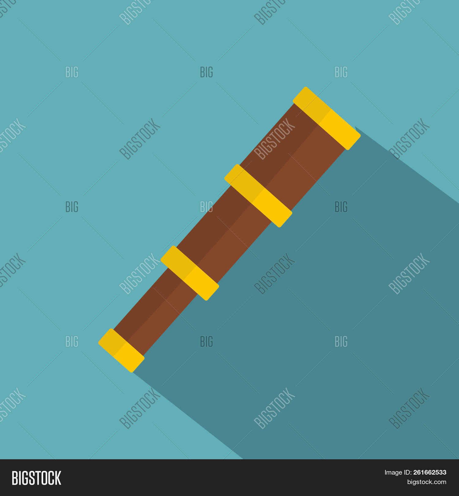 1500x1620 Spyglass Icon Flat Illustration Of Spyglass Icon For Web