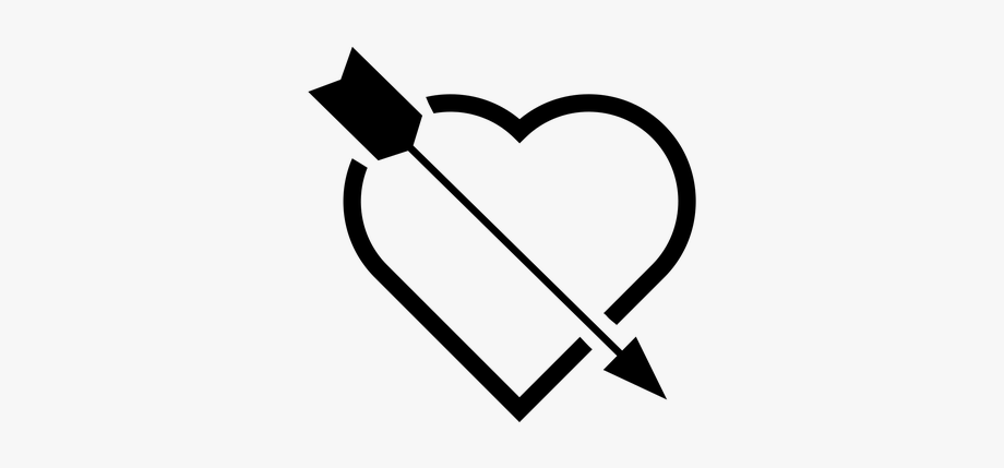 920x429 Icon Heart Arrow Black Love Emblem Element
