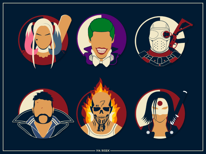 800x600 Suicide Squad Icons