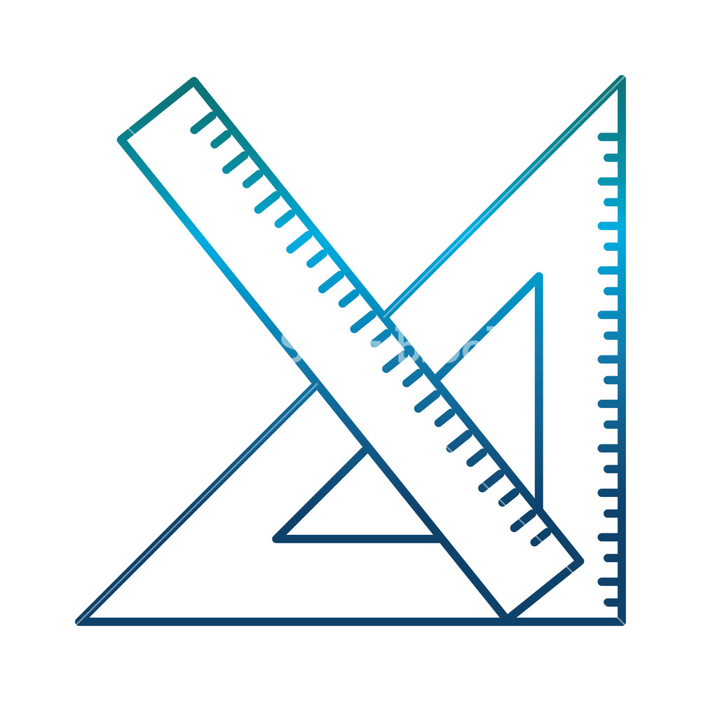 1000x1000 Ruler And Squad Icon Over White Background Vector Illustration