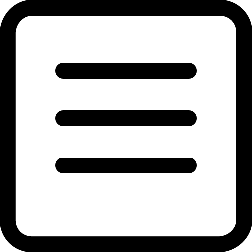 512x512 Menu Square Button Icons Free Download