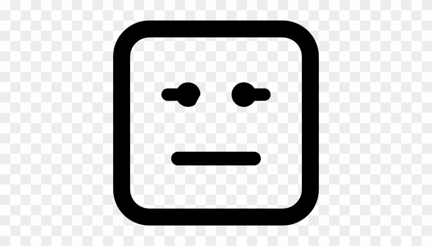 840x480 Emoticon Square Face With Straight Mouth And Eyes Lines