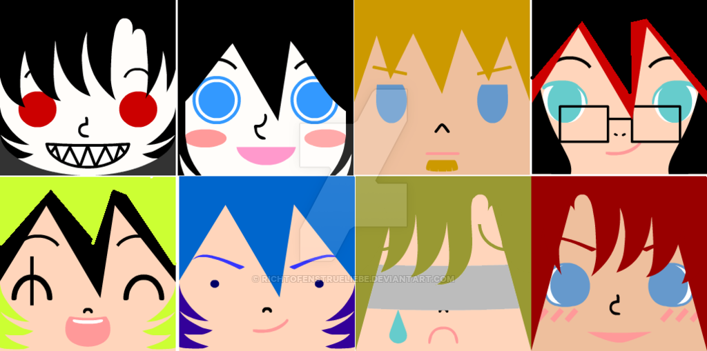 1024x509 Original Character Square Face Icon Set