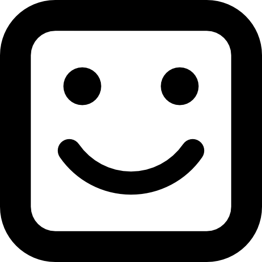 512x512 Smile Square Face Icons Free Download