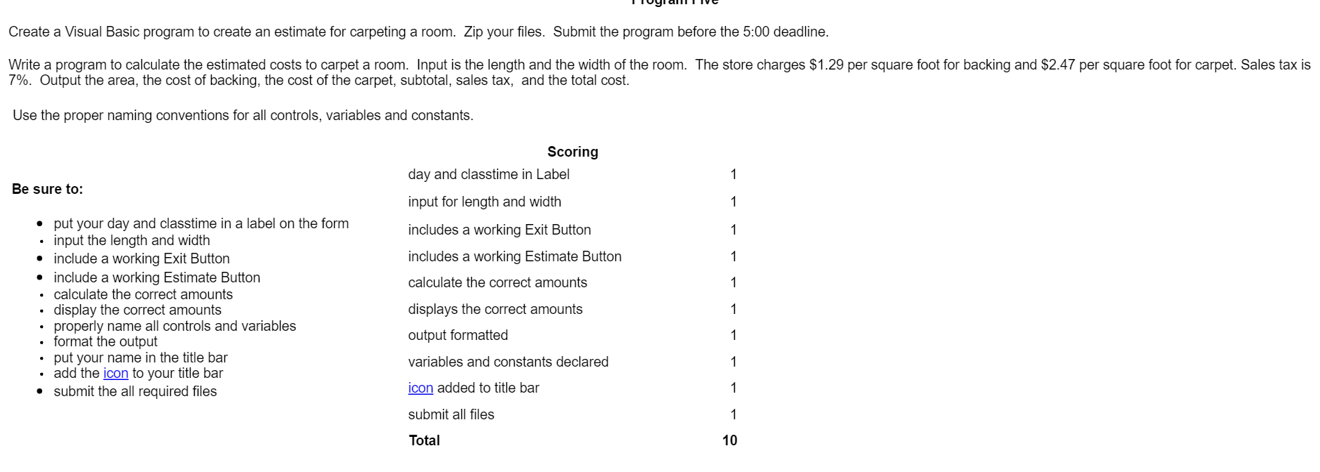 1877x672 Solved Create A Visual Basic Program To Create An Estimat
